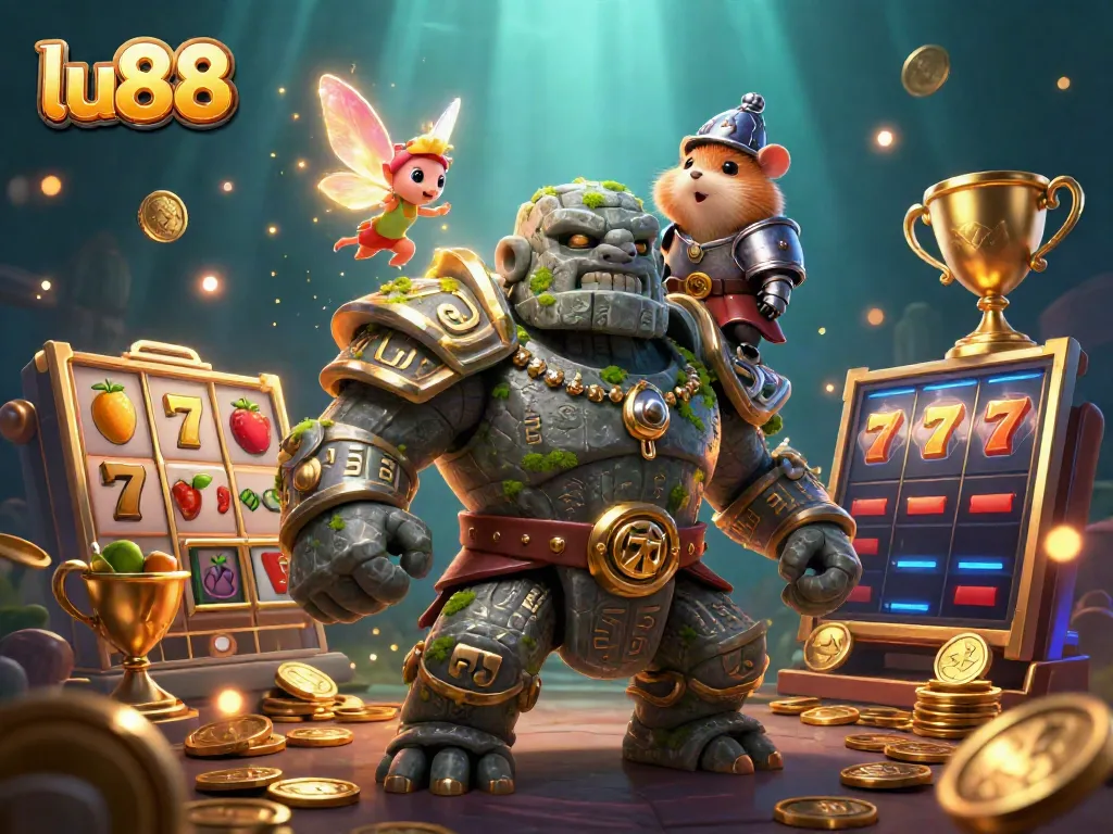 Experience the thrilling world of slots at LU88, featuring vibrant characters and exciting game elements.
