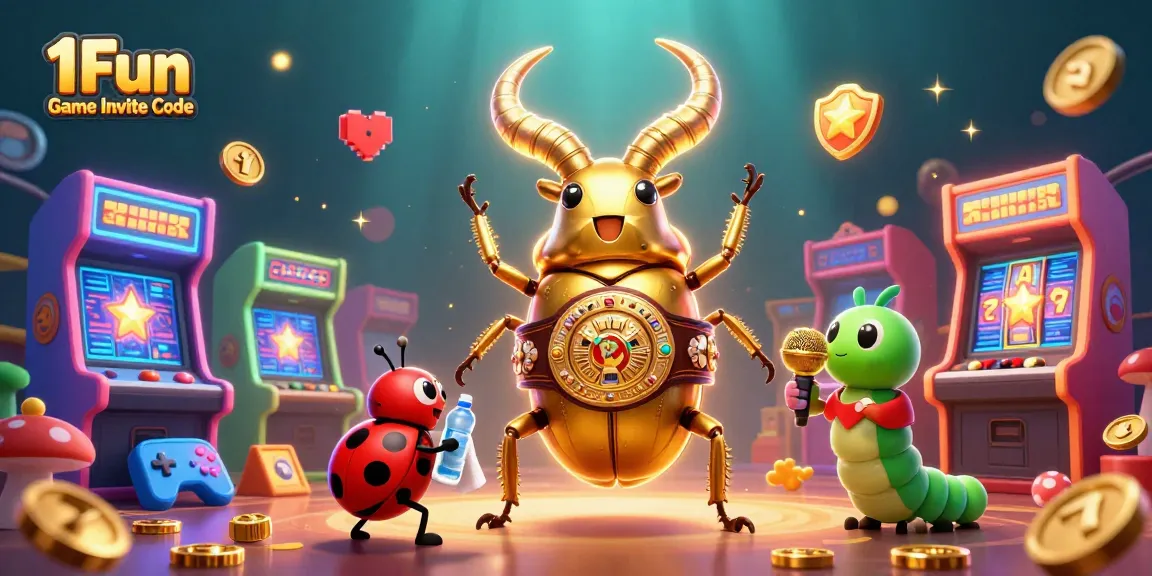 Feel the excitement of casino gaming with the 1Fun Game Invite Code illustration.