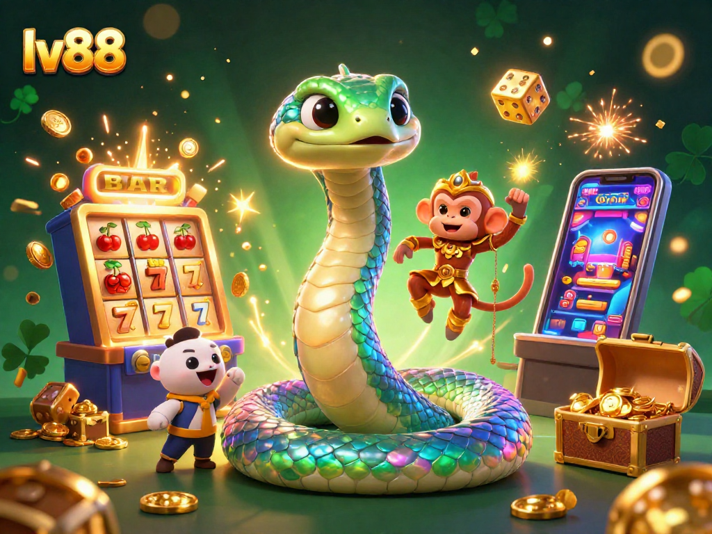Experience thrilling gameplay at lv88 with vibrant slot machine action and magical creature characters.
