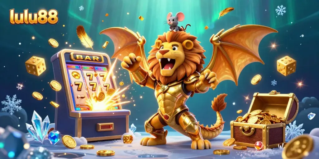 Experience thrilling gameplay at lulu88 with vibrant casino elements and stunning jackpot visuals.