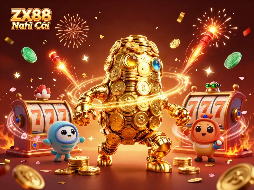Spin the reels with ZX88 Nhà Cái as the golden golem grants luck and excitement to online gamblers.