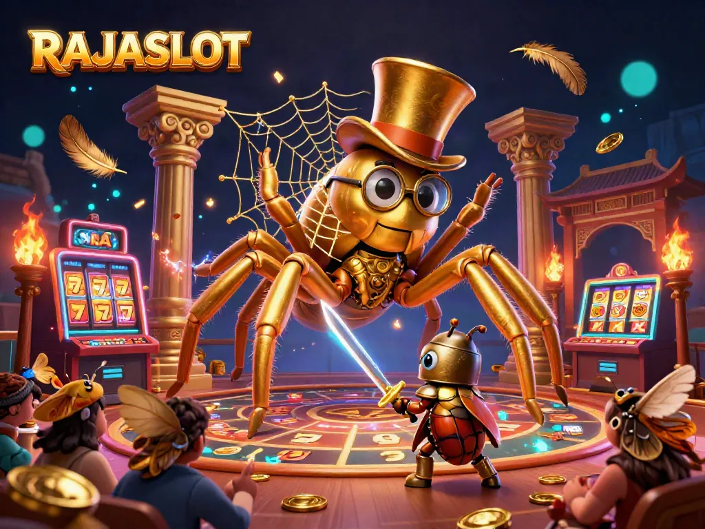 RAJASLOT menghadirkan keseruan bermain slot dengan karakter unik dan permainan menarik di latar belakang yang mengesankan.