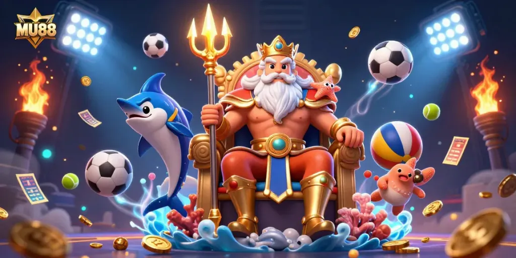 Engage with MU88 for thrilling sports betting and dynamic gaming action in a vibrant scene.