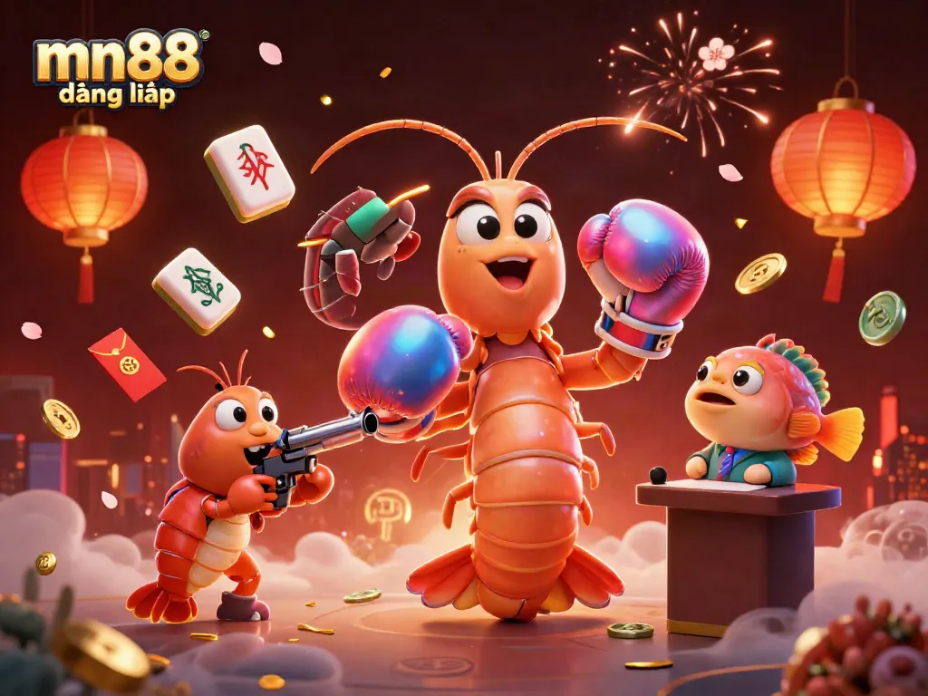 Experience thrilling gaming adventures with mn88 đăng nhập, featuring vibrant marine characters and casino elements.