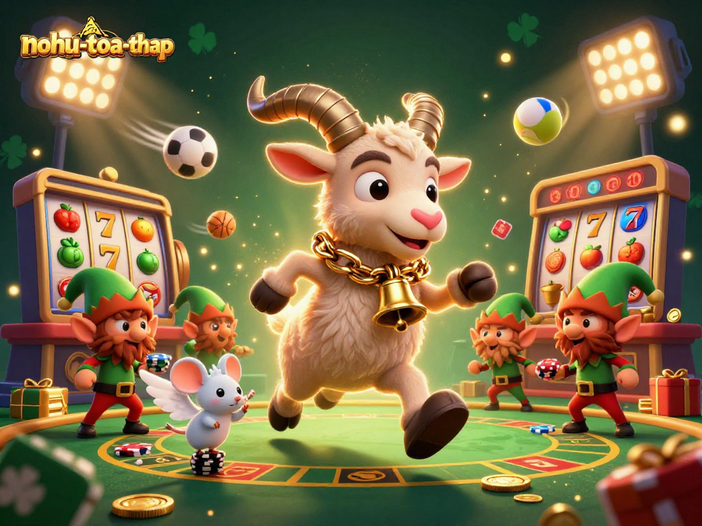 Engage with nohu-toa-thap's thrilling 3D slot game experience featuring vibrant characters and dynamic casino elements.