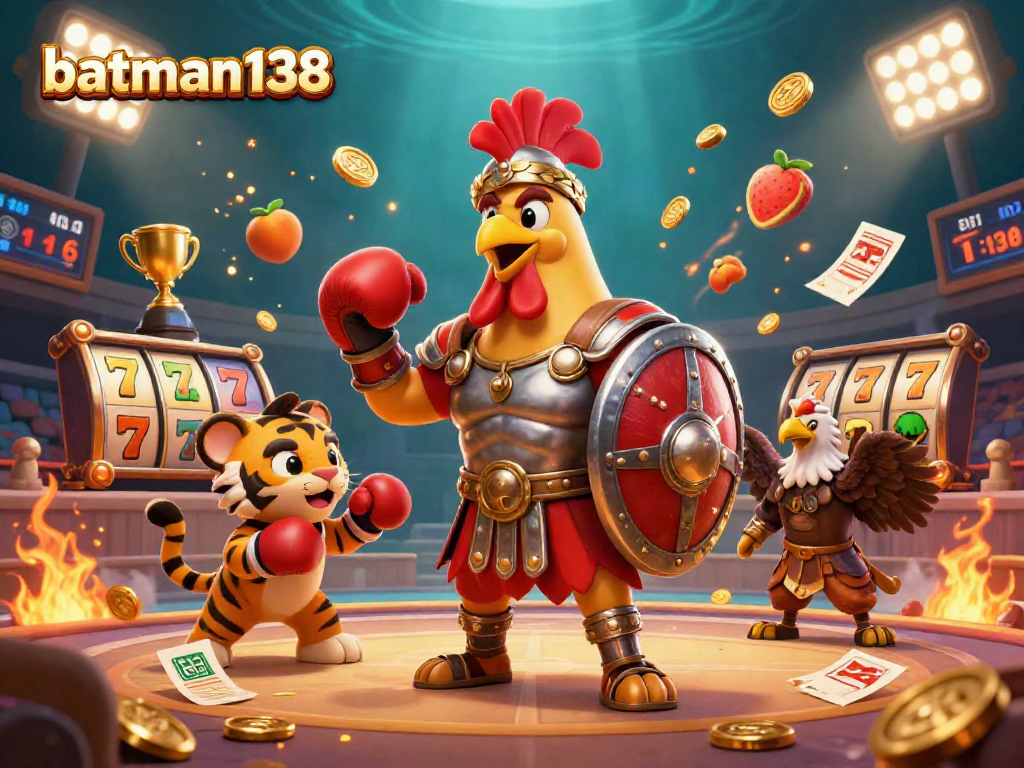 Engage with batman138 in an exhilarating slot game scene featuring dynamic characters and rich casino elements.