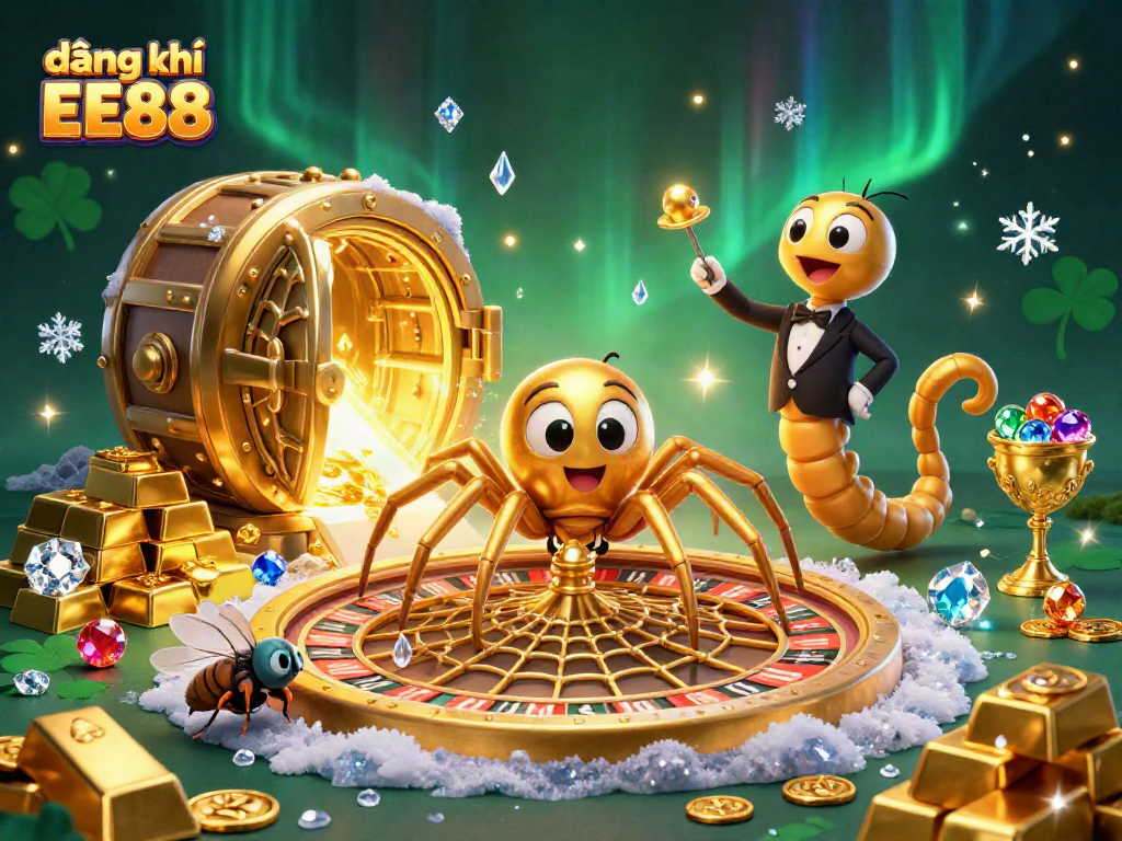 Place bets strategically with đăng ký EE88 in an exhilarating casino scene filled with golden treasures.