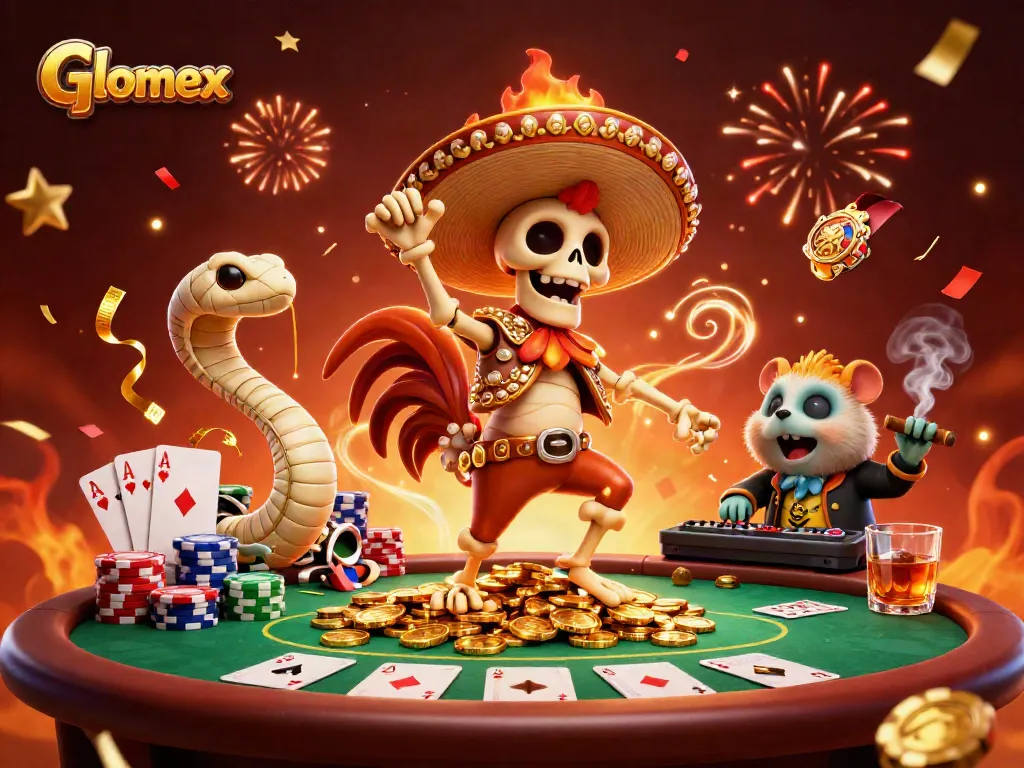 Win big with Glomex as the vibrant casino scene comes alive with colorful poker action.