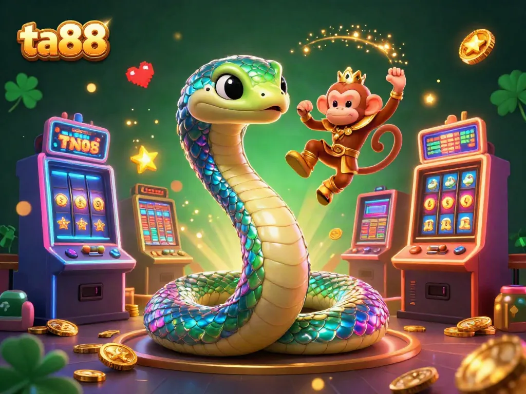 Experience vibrant gameplay with ta88's unique slot machines, fiery characters, and magical motifs.