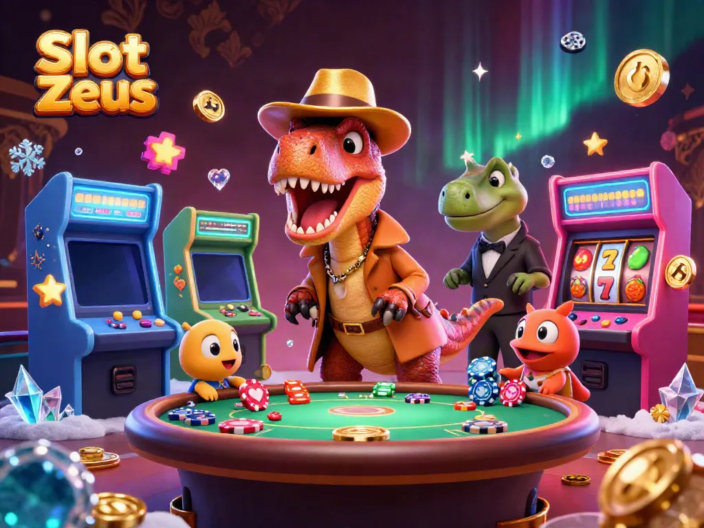 Slot Zeus menghadirkan momen menyenangkan dengan velociraptor, stegosaurus, dan kompi yang mencuri chip di meja blackjack.