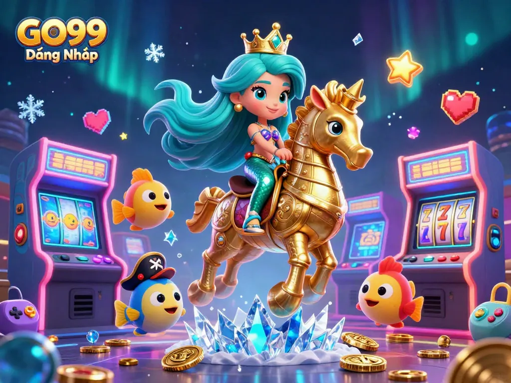 Engage with the thrilling GO99 Đăng Nhập experience, featuring vibrant characters and dynamic gaming elements.
