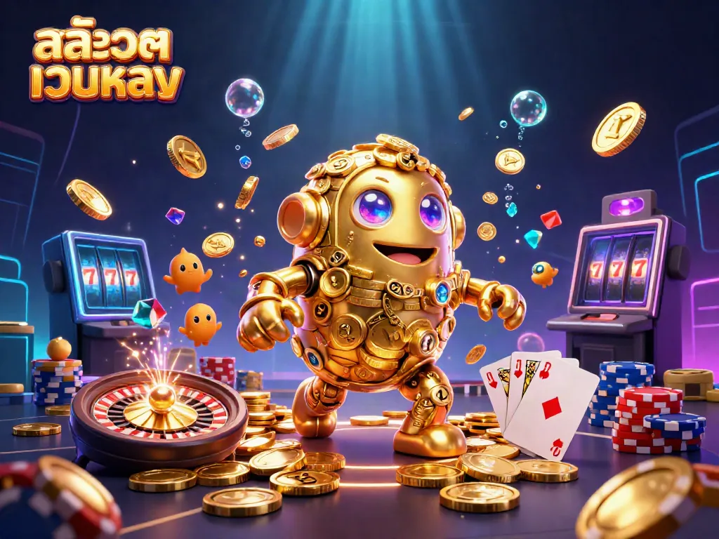 เล่นเกมสล็อตออนไลน์บนสล็อตเว็บตรงกับภาพประกอบของโกเลมทองคำ