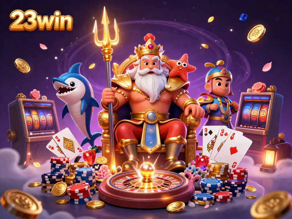 Experience the thrill of 23win casino with Neptune's magical realm of games and winnings.